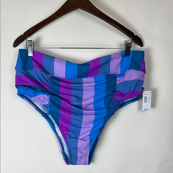 NWT Torrid Blue and Purple Bikini Swimwear 2 Piece - Picture 5 of 15